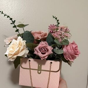 Artificial flower handbag gift